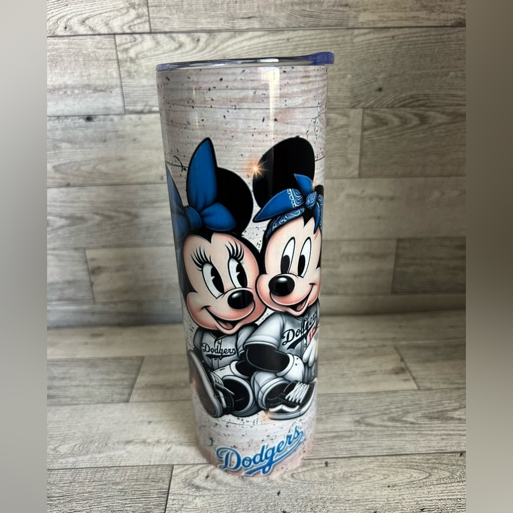 Mickey and Minnie LA Dodgers inspired 20oz Stainless Steel Tumbler